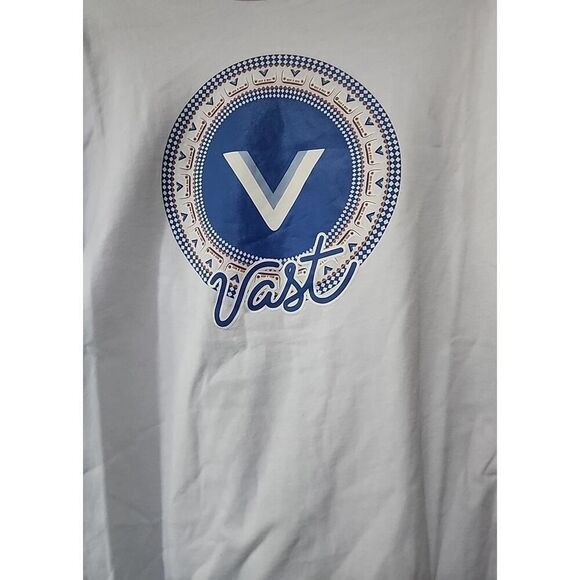 Vast Life Graphic T-Shirt Small White Surfing NWT CR10 Excellent New Cotton - Picture 1 of 5